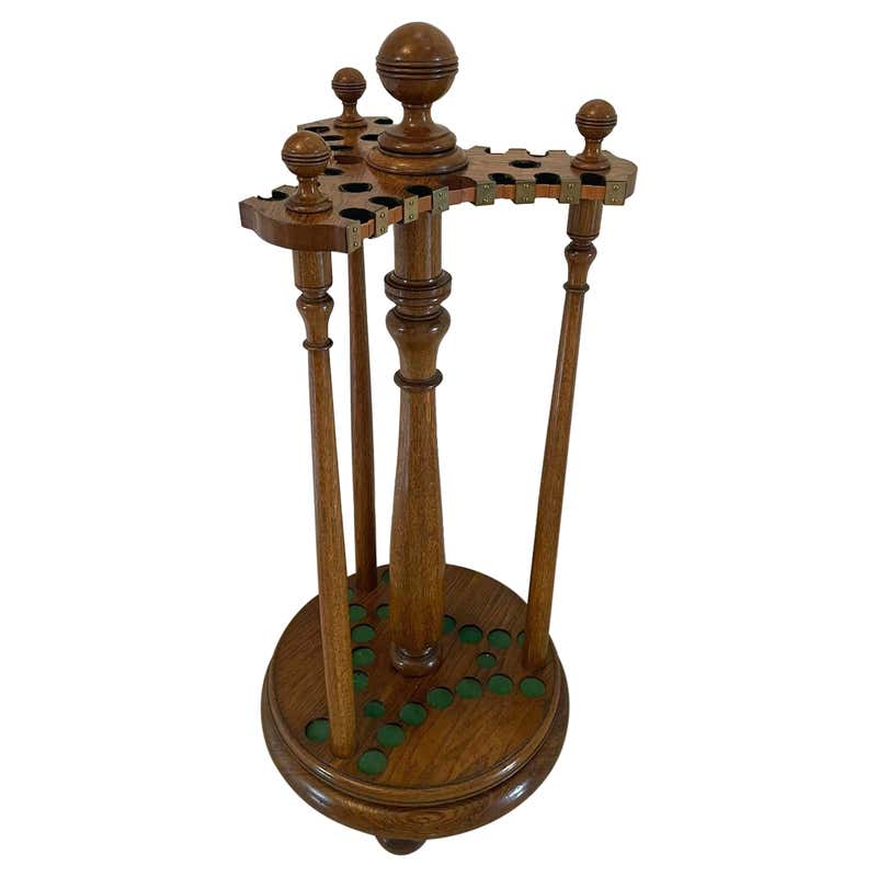 Antique, Lockable Billiard, Snooker Cue Wall Rack at 1stDibs | martial ...