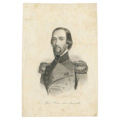 Antikes Porträt von François d'Orleans, Prince de Joinville, um 1880