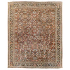 Mid-20th Century Handmade Persian Mahal Room Size Carpet