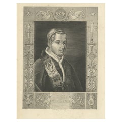 Retrato antiguo del Papa Gregorio XVI, 1845