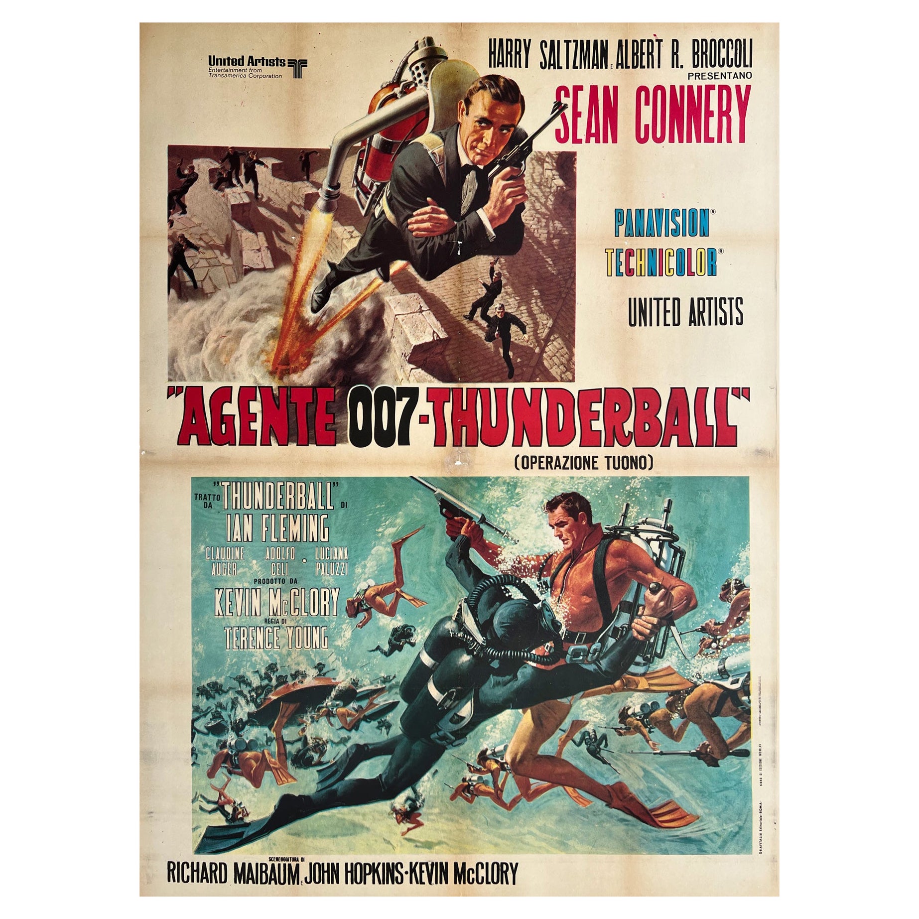 Thunderball 1970s Italian 2 Foglio Film Poster, McGinnis