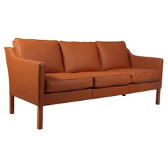 Børge Mogensen Three-Seat Sofa, Model 2323, New Upholstered