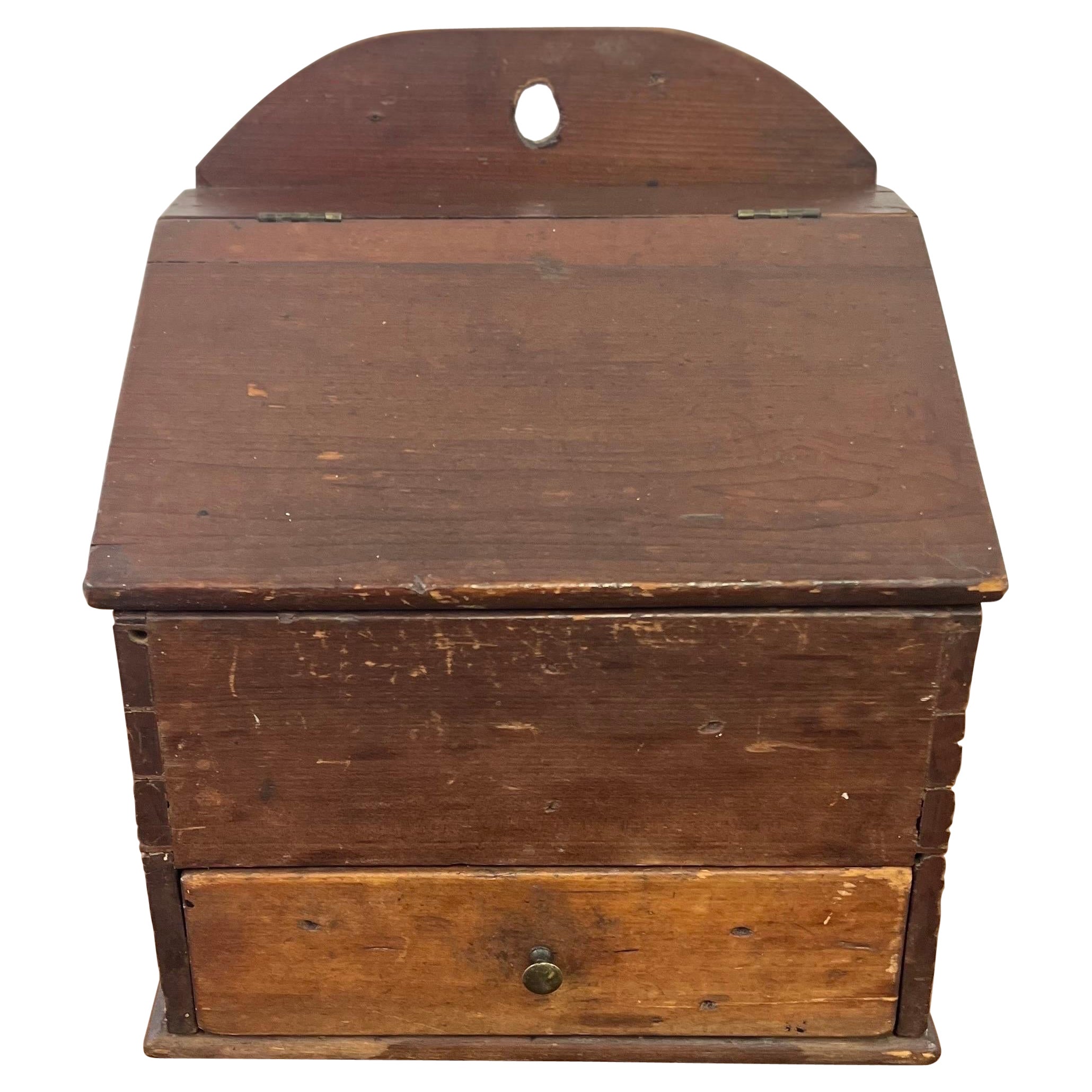 Boîte à épingles à nourrice américaine ancienne datant des années 1800 environ en vente