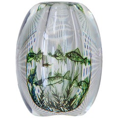 1950s Swedish Edward Hald Fish Vase 1