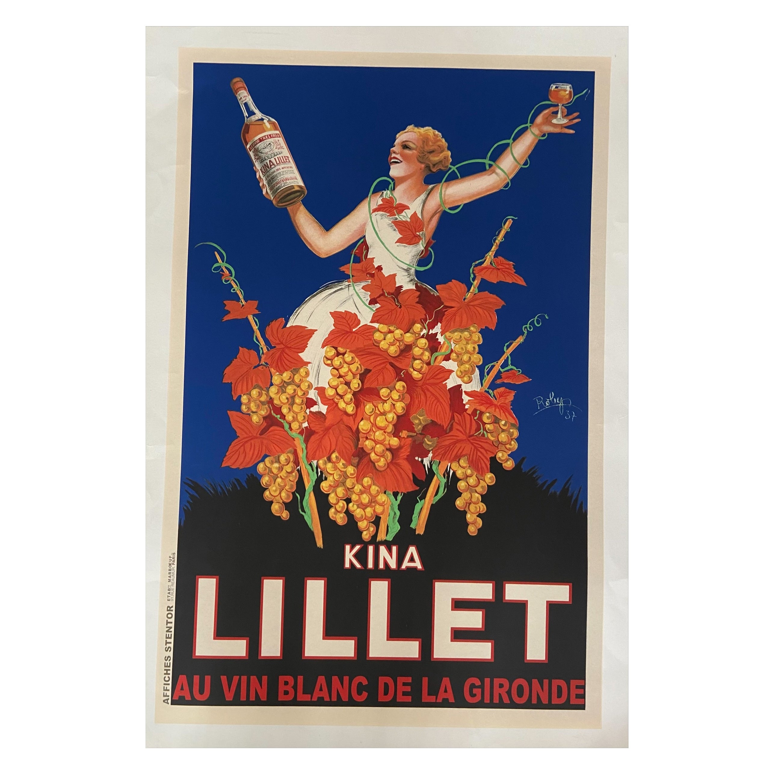 Poster Kina Lillet, Robys 'Robert Wolff' For Sale