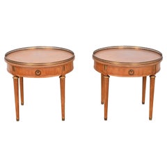 Henredon French Regency Louis XVI Fruitwood Gueridons, Pair