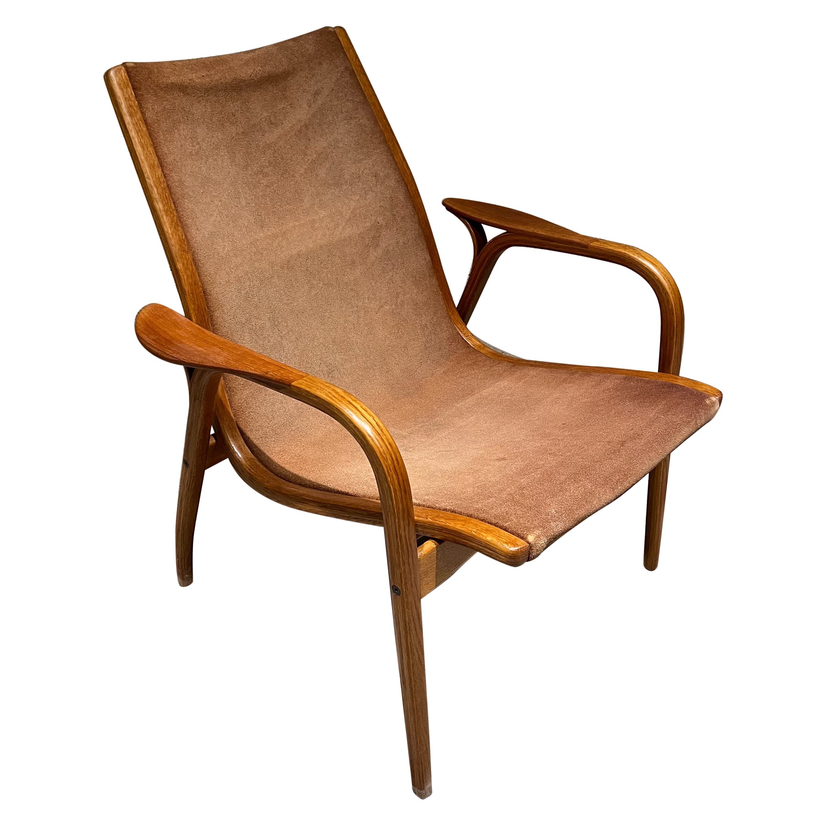 Yngve Ekstrom Classic Modern Lamino Chair Swedish Easy Chair 1956 For Sale