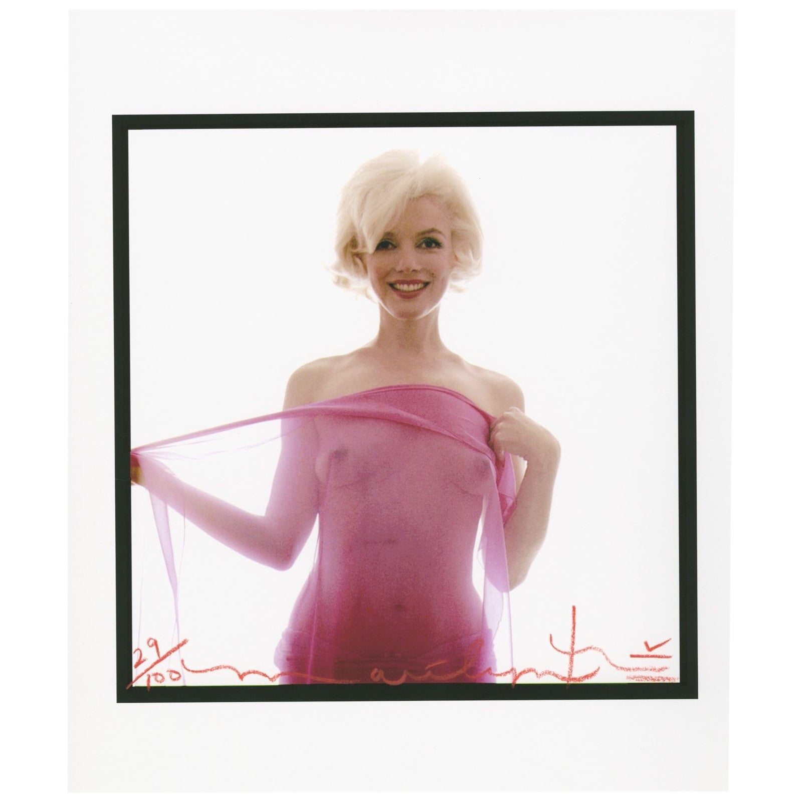 Marilyn Monroe in Fuschia Scarf' (from the Last Sitting), published in 1962