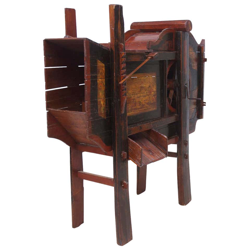 Antique Chinese Official Wooden Rice Grain Bucket For Sale at 1stDibs ...