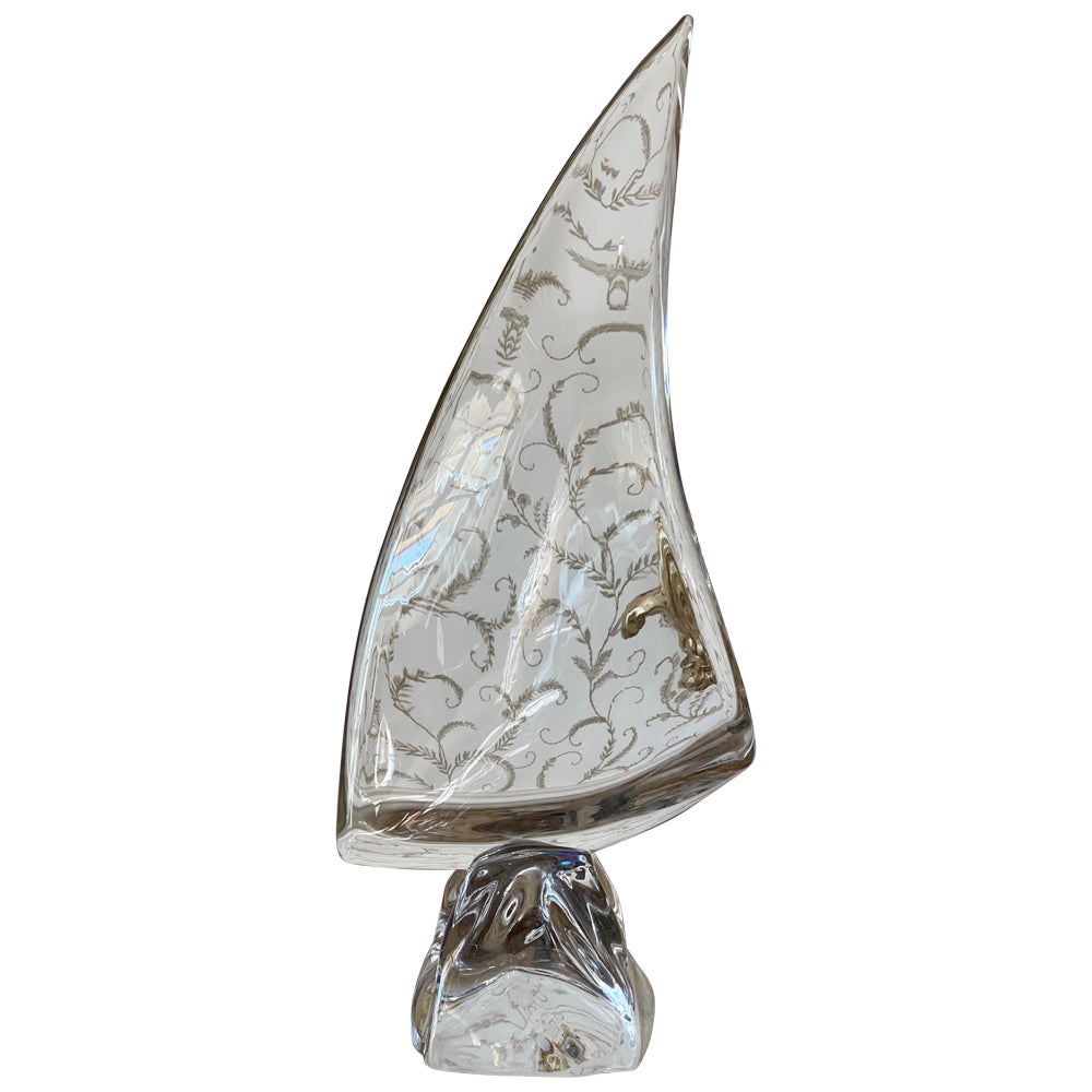 Daum - Crystal Mainsail, 20th century For Sale
