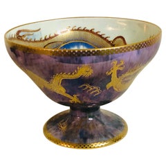 Wedgwood Celestial Dragons Fairyland Luster Bowl With Purple Luster and Dragons