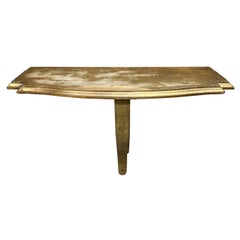 Used 1950s Italian Giltwood Wall Console Goldleaf and Bronze Italy
