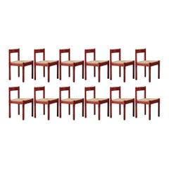 Vico Magistretti "Carimate" Dining Chairs for Cassina, 1960, Set of 12