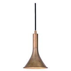 Jesper Ståhl Megafon Raw Brass Ceiling Lamp by Konsthantverk