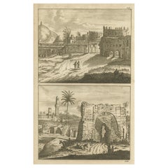 Stampa antica di Alessandria d'Egitto, 1698