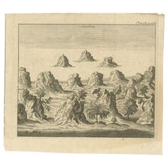 Antiker Druck aus Bernstein, Indonesien, um 1740