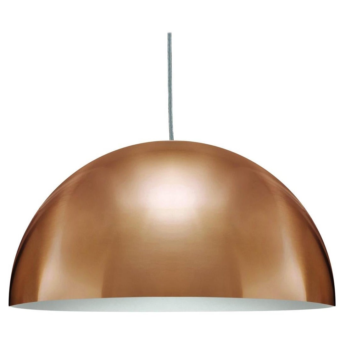 Vico Magistretti Suspension Lamps 'Sonora' Medium Gold by Oluce