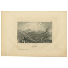 Antique Print of the Sinai, 1838