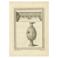 Antique Print of the Temple of Ablaykit, a Buddhist Monastery in Kazakhstan