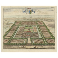 Print of the Soetendale Estate, Between Grijps and Serooskerke in Zeeland, 1696