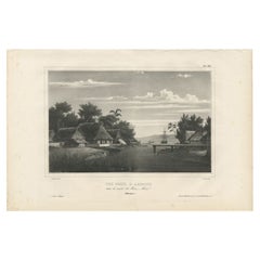 Vintage Print of Ambon Island, Indonesia, by Dumont d'Urville, 1833