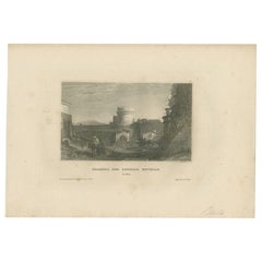Antique Print of the Tomb of Caecilia Metella by Meyer, 1836