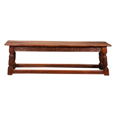 English Bench in Oak from the 17th Century