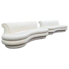 Pair of 1980s Adrian Pearsall Cloud Sofas for Comfort Designs
