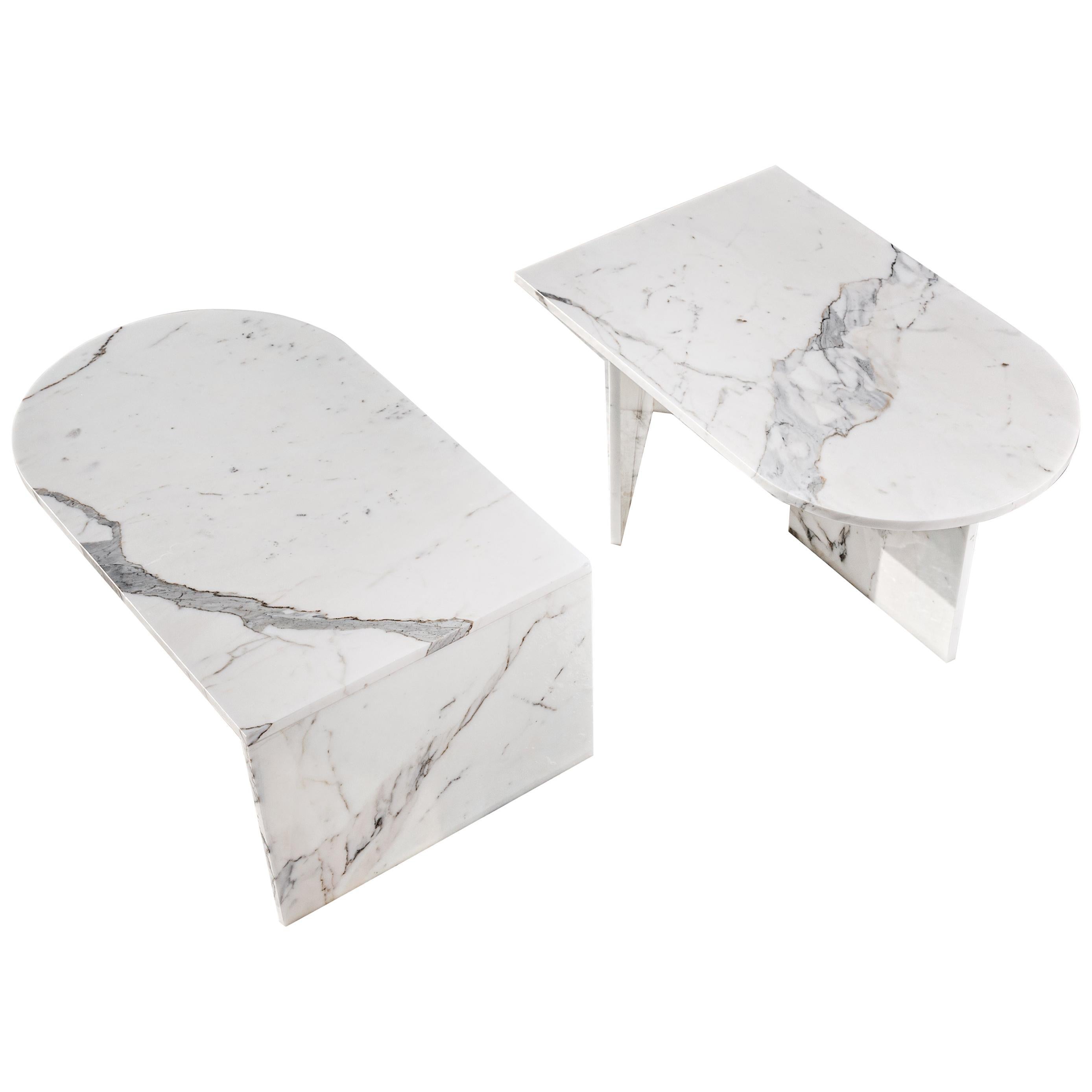 Marble Side Table Set by Edition Club
