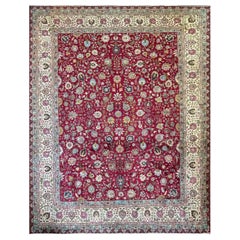 Antique/Vintage Persian Tabriz Carpet, 11'6" x 14'5" c-1940's