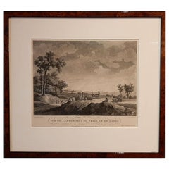 Used Print of the Village of Lemmer by Demonchy, c.1860