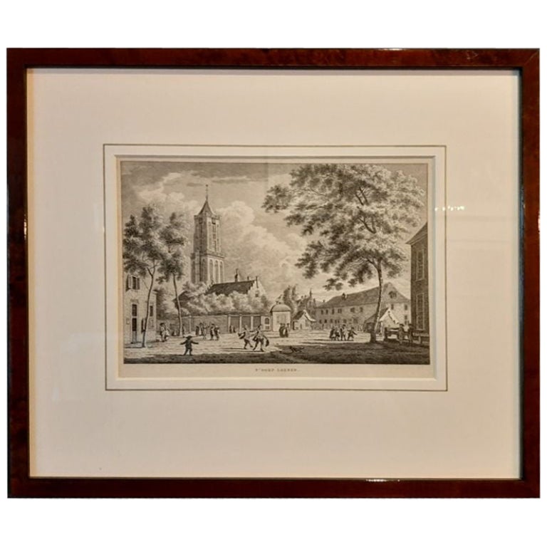 Antique Print of the Village of Loenen, The Netherlands, c.1790 For Sale