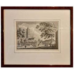 Antique Print of the Village of Loenen, The Netherlands, c.1790