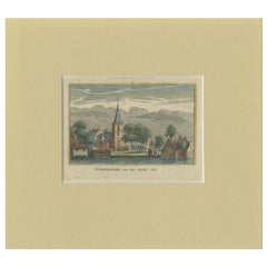 Used Print of the Village of Ouderkerk Aan De Amstel, The Netherlands, C.1730