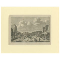 Used Print of the Village of Tzummarum, Friesland, The Netherlands, ca.1790
