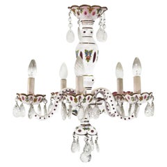 Vintage 19th Century Overlay Chandelier