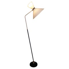Fine French 1950s Adjustable Floor Lamp by Lunel France Rene Mathieu Arlus