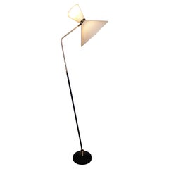 Verstellbare französische Stehlampe aus den 1950er Jahren von Lunel France Rene Mathieu Arlus