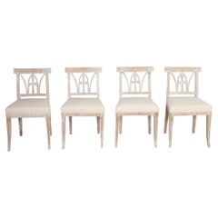 Set of Four 18th Century Gustavian Dining Chairs
