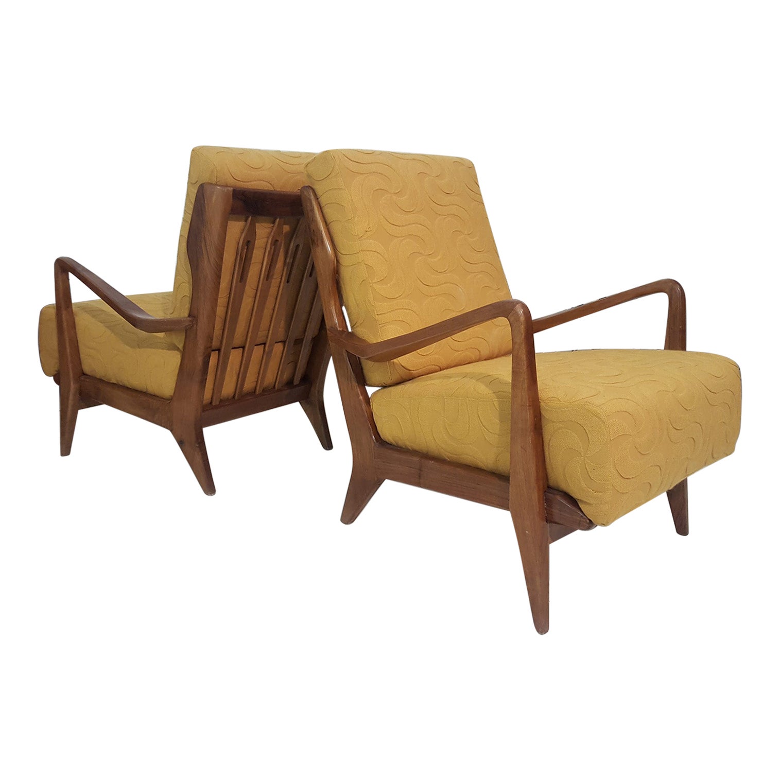 Gio Ponti for Cassina Couple of Armchairs Mod. 516, Milano, 1955
