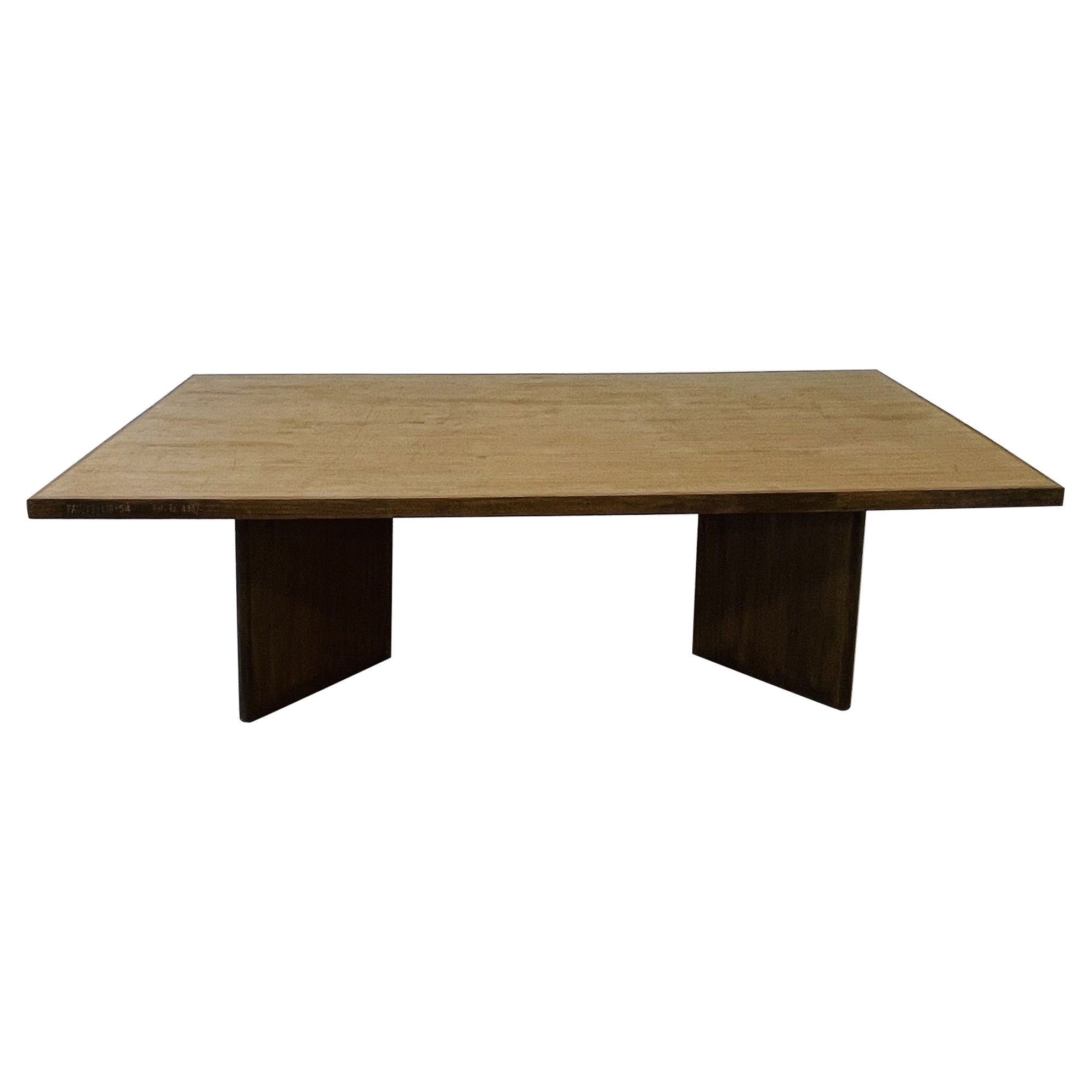 Pierre Jeanneret Library / Dining Table, Mid-Century Modern, Teak For Sale