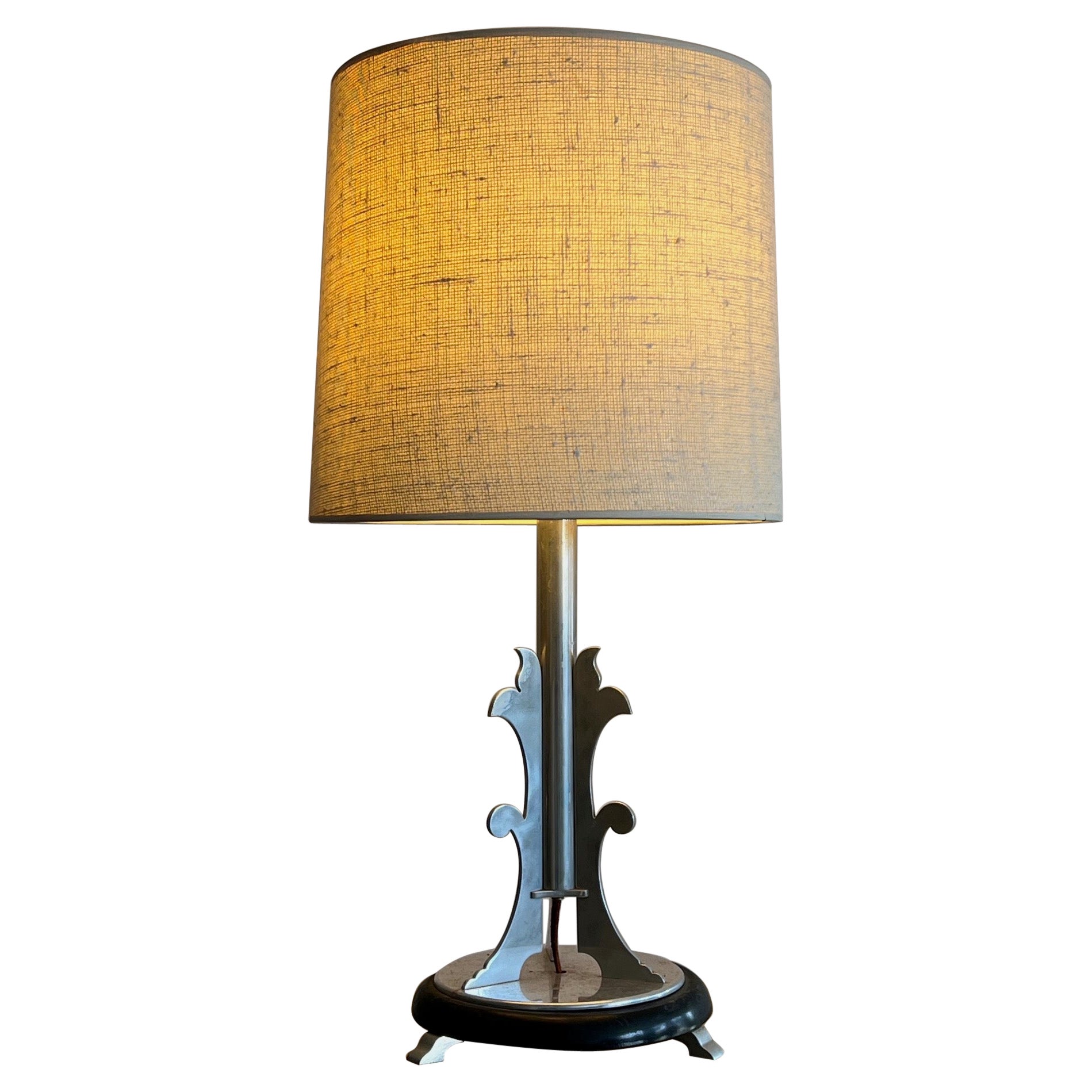 Art Deco Machine Age Table Lamp For Sale