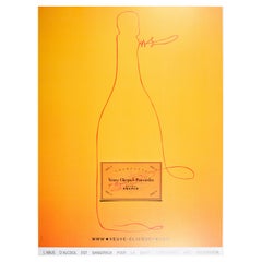 Original Vintage Drink Advertising Poster Champagne Veuve Clicquot Ponsardin