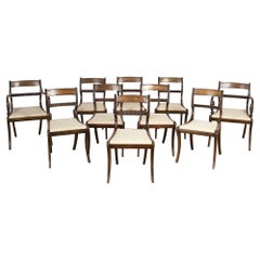 Regency Set of Ten Dining Chairs