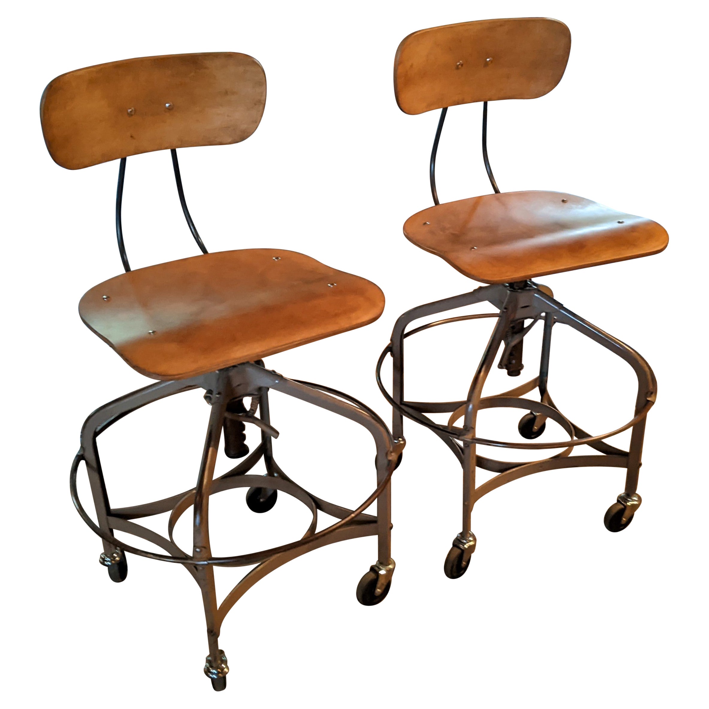 Antique Adjustable Drafting Chair by Sikes at 1stDibs