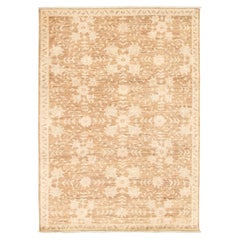 Fine Transitional Neutral Persian Oushak Carpet - 6'x9'