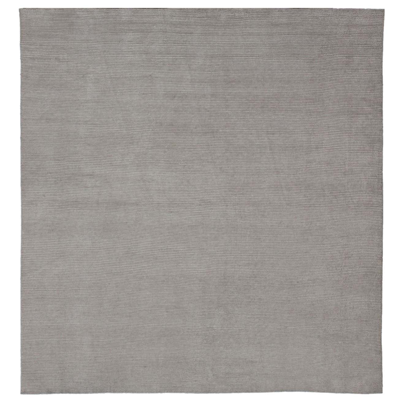 Large Square Modern Rug with Minimalist Design in off White and Beige ...