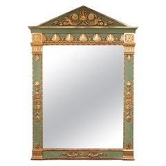 Large 19th Century Empire Parcel Gilt Wall Mirror