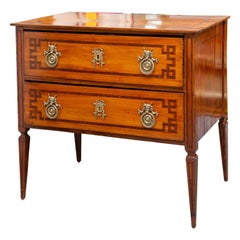 Italian Inlaid Straight Front Chest of Drawers