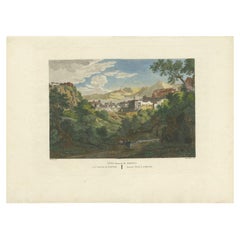 Antique Print of Tortosa, City in Spain, c.1820